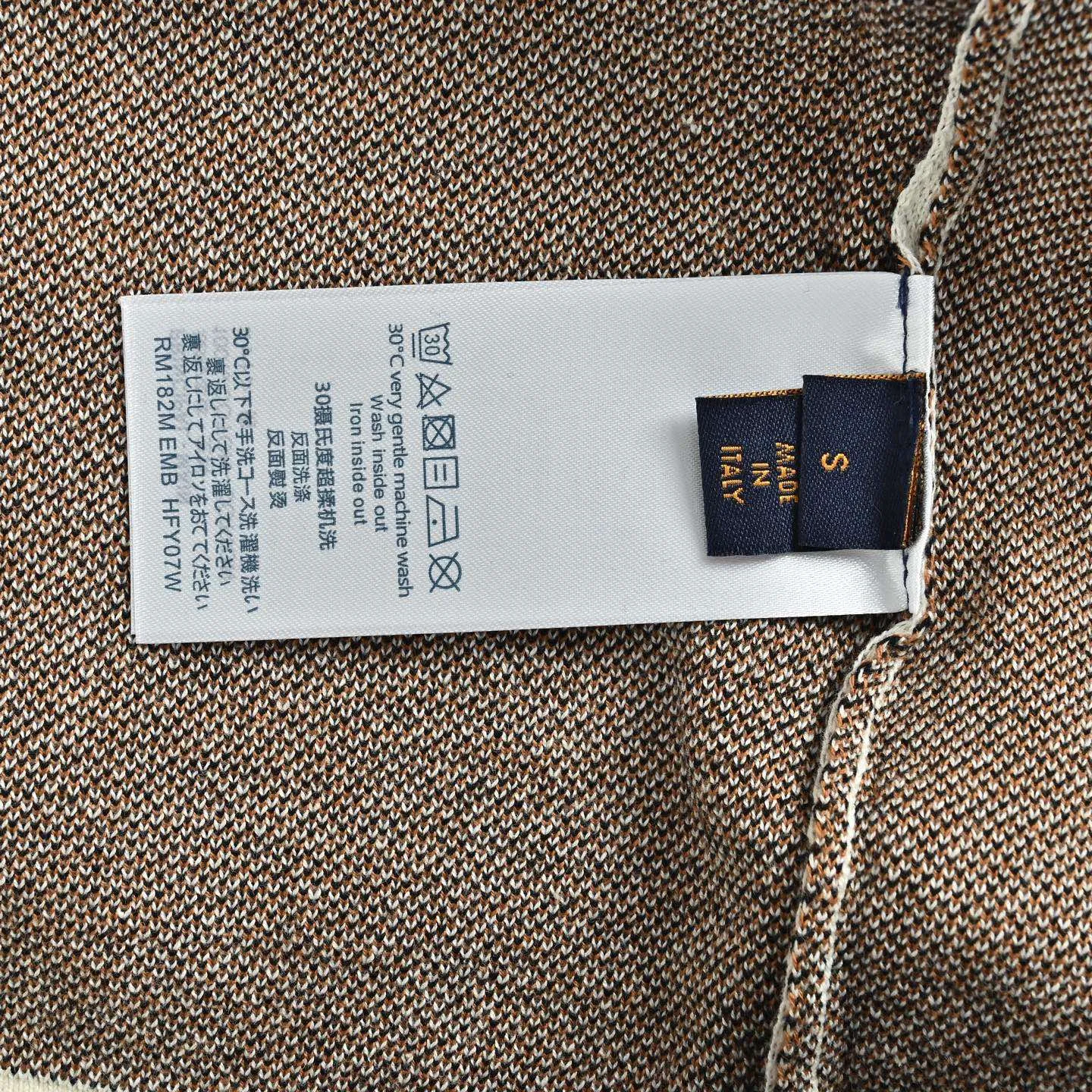 Louis Vuitton/Louis Vuitton letter old pattern jacquard knitted short sleeves